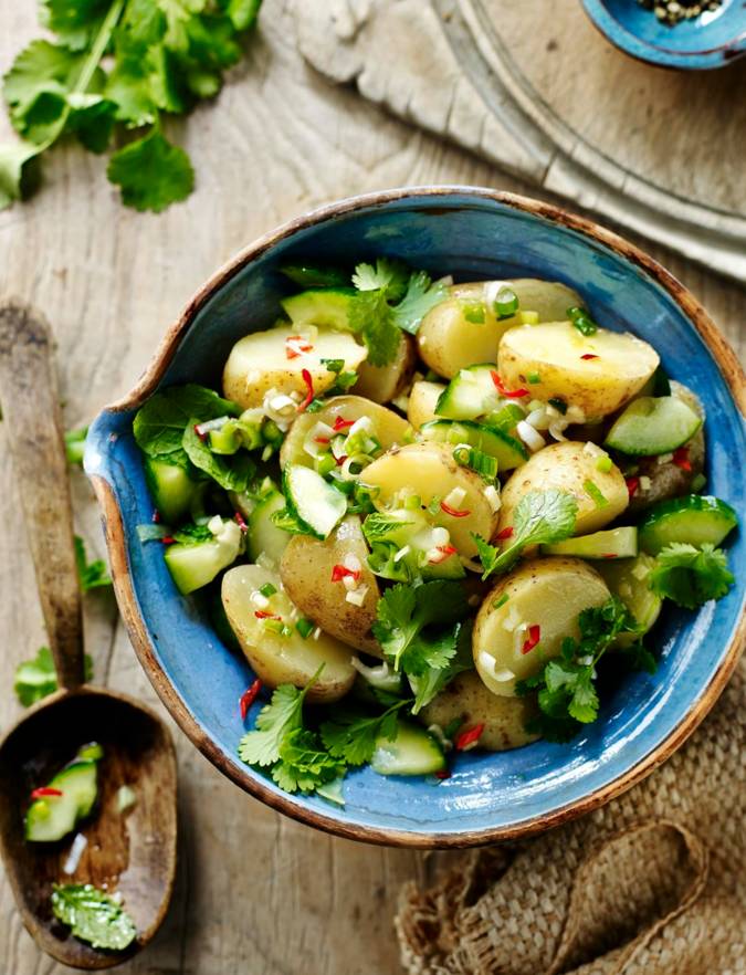 Jersey potato salad with Thai flavours  Sainsbury's Magazine